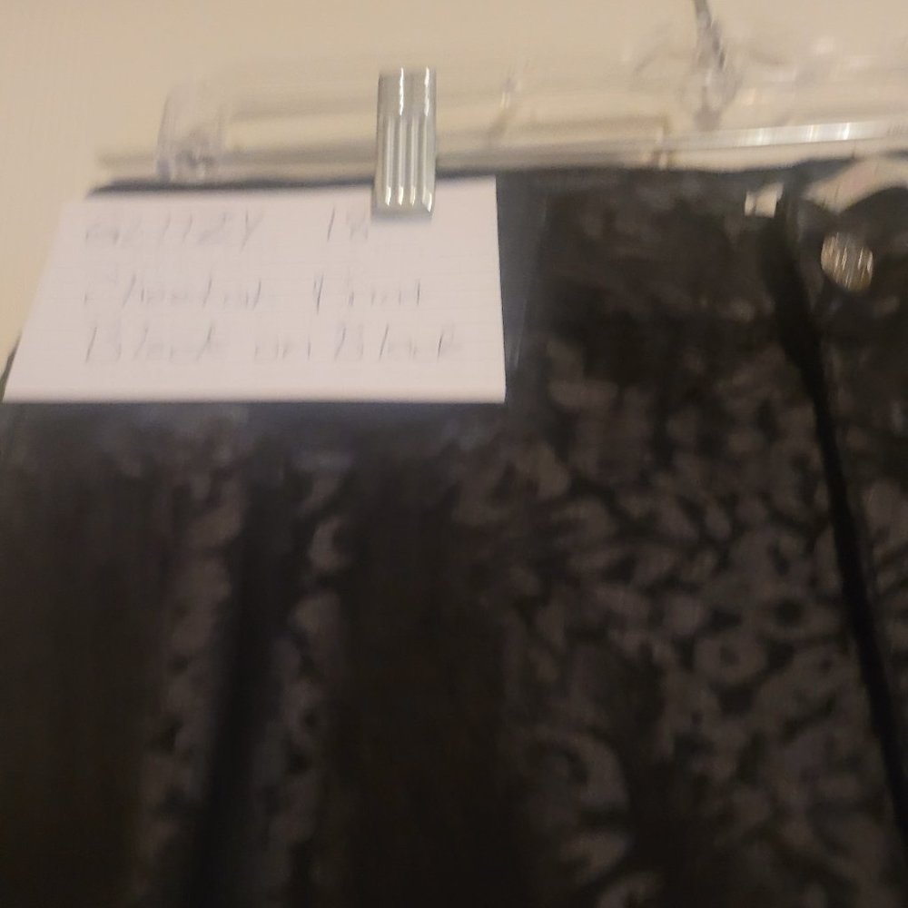 Glitzy girl black cheetah print jeans